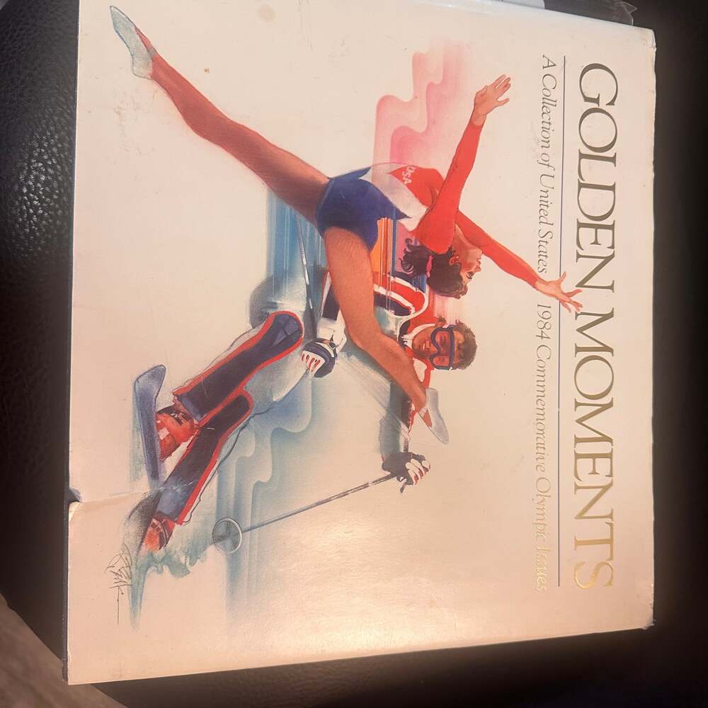 Golden Moments A Collection of United States 1984 Olympic Issues WITH STAMPS